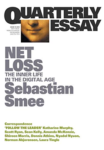 The cover of the quarterly essay, which includes a small inset image of the  Mona Lisa's smile.